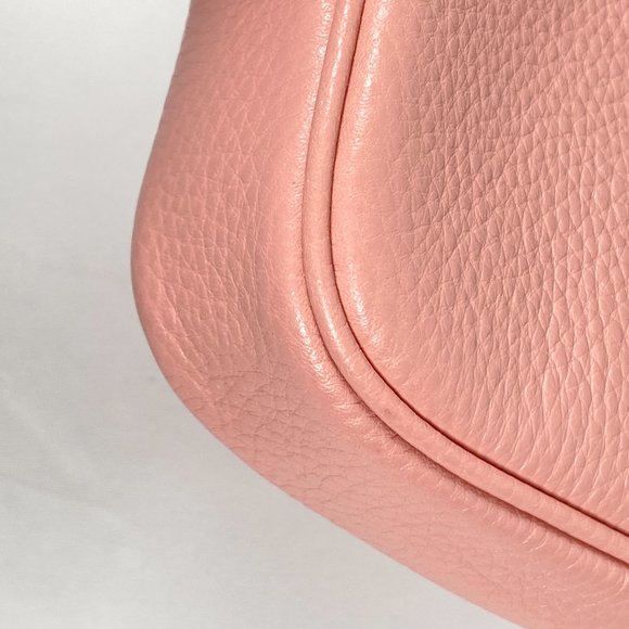 COACH - CROSSBODY POUCH CAMERA BAG IN PEBBLED PINK LEATHER - NEW - Picture 5 of 11